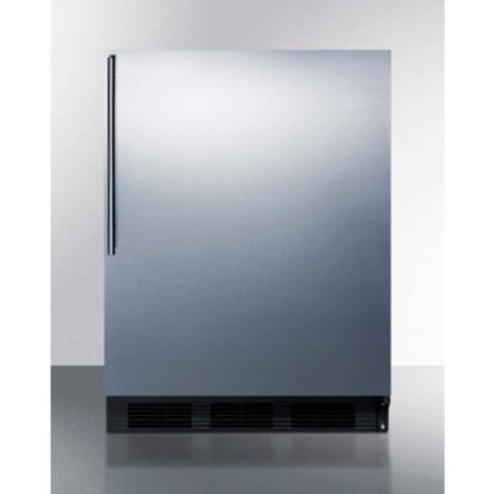 SUMMIT APPLIANCE DIV. Summit-ADA Compliant Built-In Undercounter Refrigerator-Freezer, 5.1 Cu. Ft, 24"W CT663BKBISSHVADA